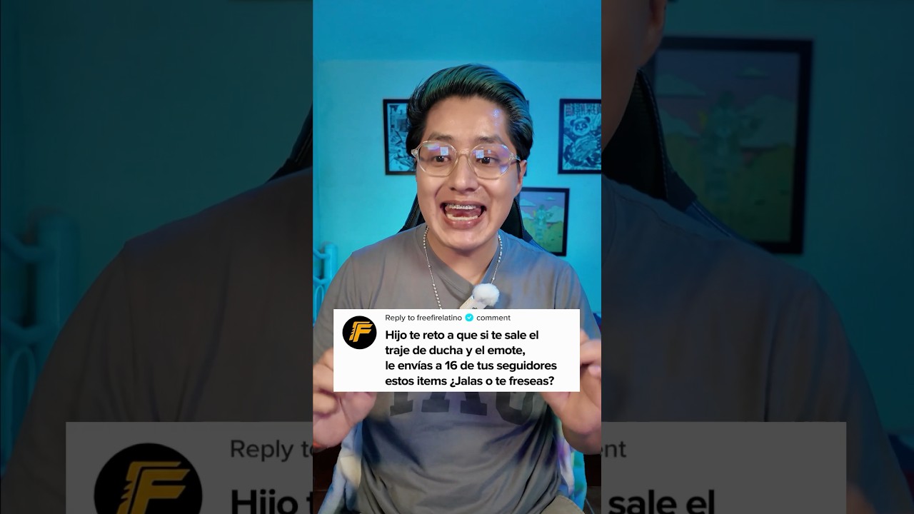 Mi papá Garena me retó a enviarte el nuevo Traje y Emote de ducha 🚿😱 #freefire