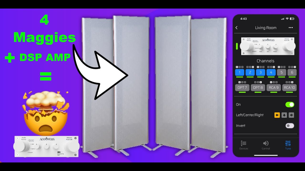 Four Magnepans 1.7i speakers and DSP Amplifier - Basically Magic