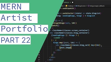CRUD Tutorial using the MERN Stack - Portfolio Website - Creating the Blog Screens| Part 22