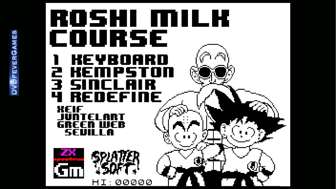 ROSHI MILK COURSE (2025) - 48K ZX Spectrum 2025 game! Gameplay