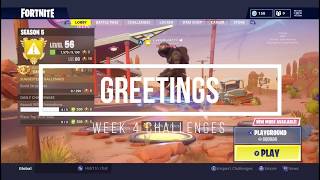Challenge Location Week 4 - fortnite season 5 week 4 challenges search between and fire hoop locations