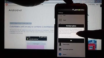 Enable Developer Option for Android 4.2 and higher