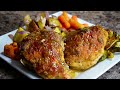 Honey-Mustard Chicken with Roasted Vegetables