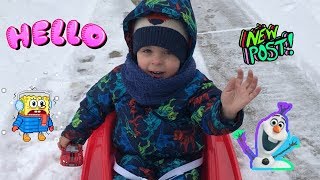 Pretend to Play with Lightning McQueen and Car Toys in the Snow on Playground Fun Kids Video