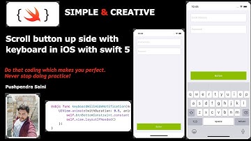 Scroll button up side with keyboard