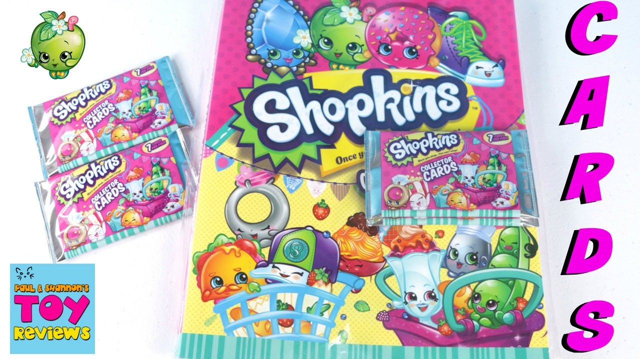 Shopkins Series 2 Collector Card Album & Blind Bag Pack Opening Toy Review | PSToyReviews