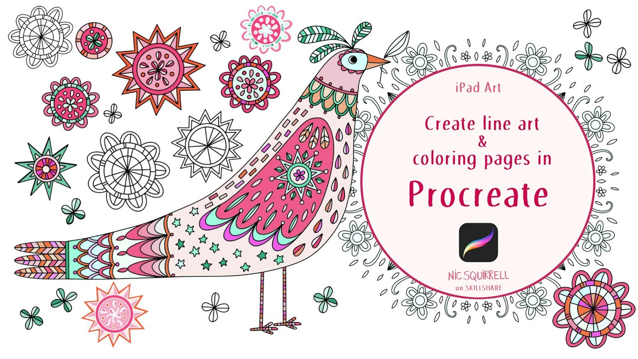 iPad Art: Create Line Art and Coloring Pages in Procreate ...