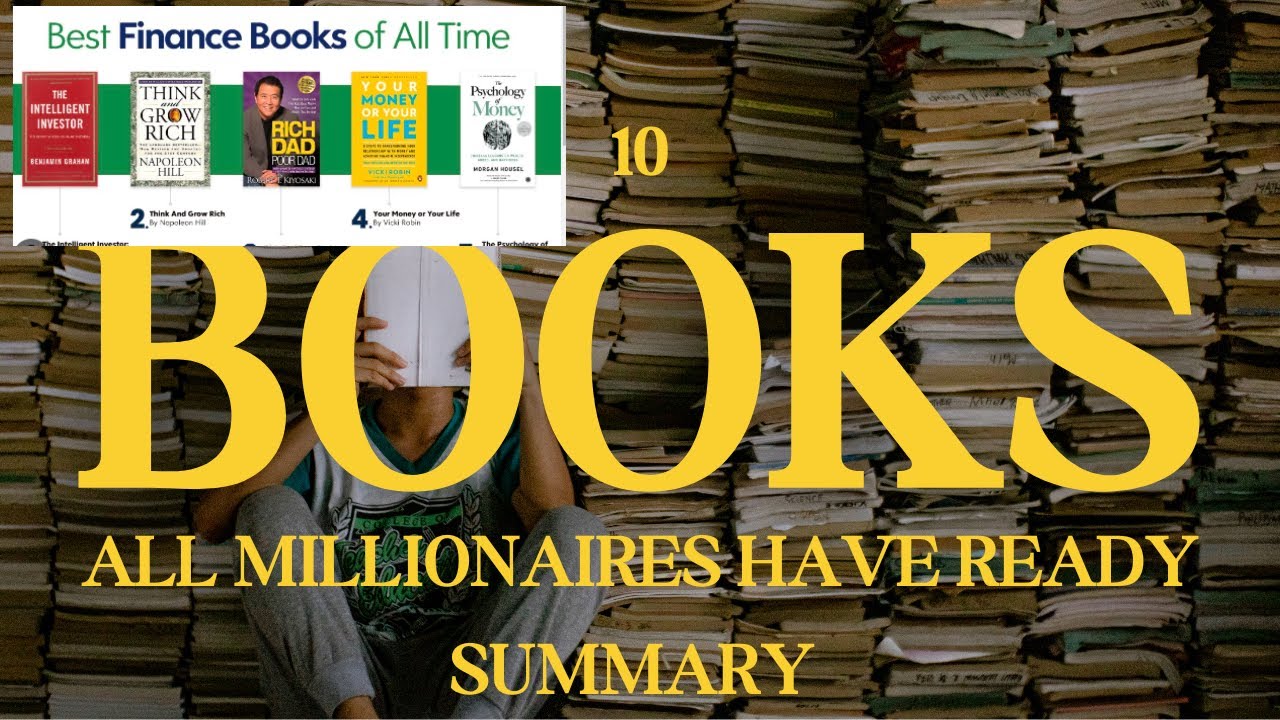 10 BOOKS all MILLIONAIRES have read summarymillionairemindset financialfreedom