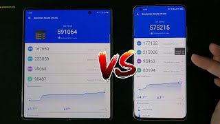 Galaxy Z Fold2 865+ vs Xiaomi Mi10 Pro 865 Benchmark Comparison | Antutu Geekbench GFXBench 3DMark