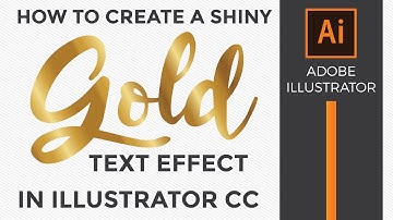 How to make a shiny gold text effect in Adobe Illustrator