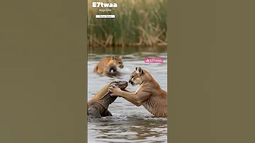 الأم تدافع عن شبلها ضد تنين كومودو إنقاذ حيوانات حياة برية Wildlife Animals إنقاذ 