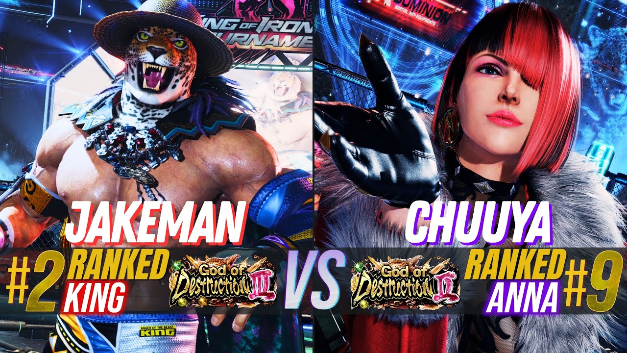 JAKEMAN (#2 Ranked King) 🆚 CHUUYA (#9 Ranked Anna) ✦ Tekken 8 High Level Match