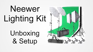 Neewer Lighting Kit Unboxing & Setup