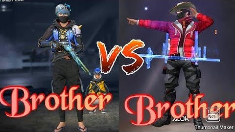 Brother vs Brother who will win? 1v1 custom Free Fire