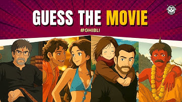 Guess The Ghibli | Guess the Bollywood Movies by #trending #ghibliart | Movie Quiz 🤩 KnowlEdges #54