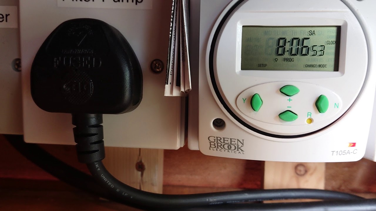 Pool Heater and Pump Timer Setup. Sunspring and Intex Krystal Clear