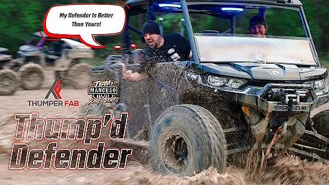 Can-Am Defender HD10 MAX Review at Mud Nat 2023 with Team Mancuso | Thumper Fab
