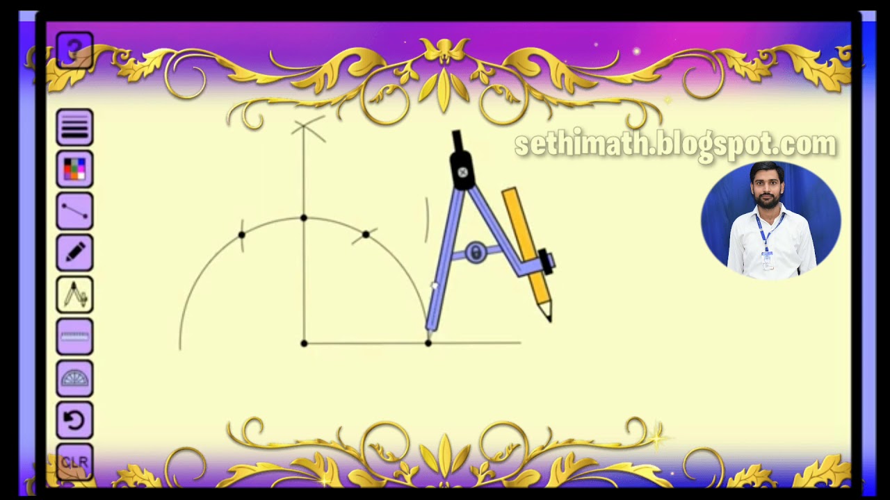CONSTRUCTION OF ANGLES USING COMPASS - YouTube