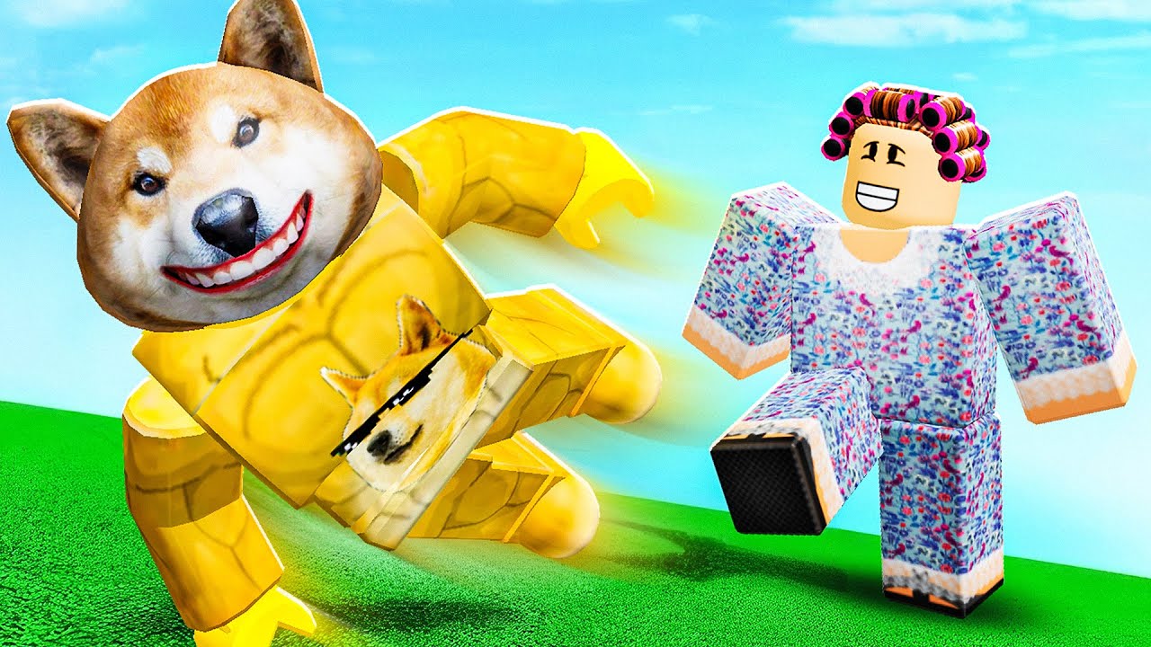 SPACCO DI BOTTE MIA NONNA SU ROBLOX DESTROY GRANDMA.