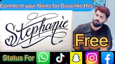 Stephanie Name Signature Calligraphy Status | How to Cursive write with cut Marker #stephanie
