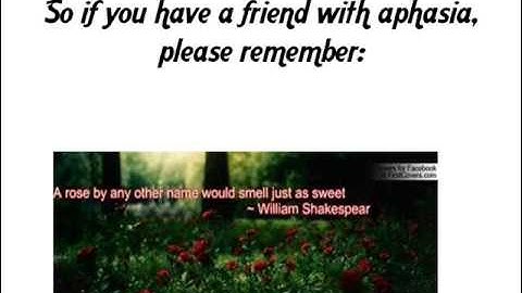 Aphasia--Communication Breakdown