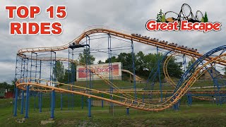 Top 15 Rides and Slides at Great Escape