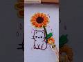 cute cat embroidery | #shorts #handembroidery #embroidery