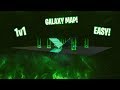 How to Make THE GREEN GALAXY 1v1 MAP/ARENA IN CREATIVE MODE! (EASY TO MAKE!)