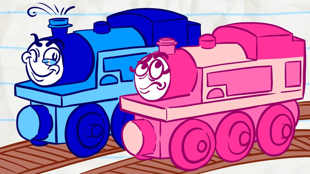 Pencilmiss's Train Falls Apart?! | Animation | Cartoons | Pencilmation