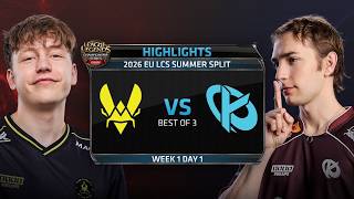 VIT vs KC | HIGHLIGHTS | 2026 LEC Summer Split Regular Season - Week 1 Day 1