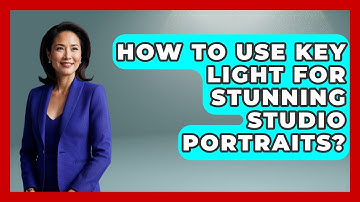 How To Use Key Light For Stunning Studio Portraits? - Image Review Studio
