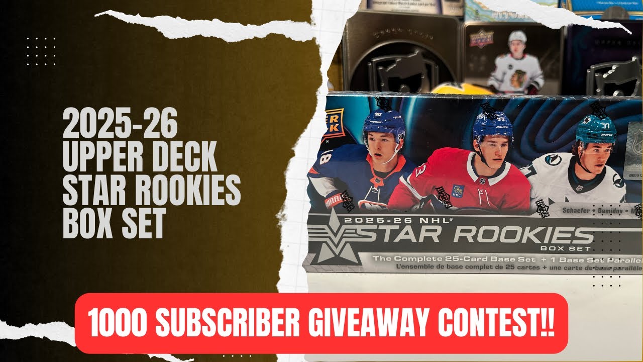 2025-26 Upper Deck NHL Star Rookies Box Set - YouTube