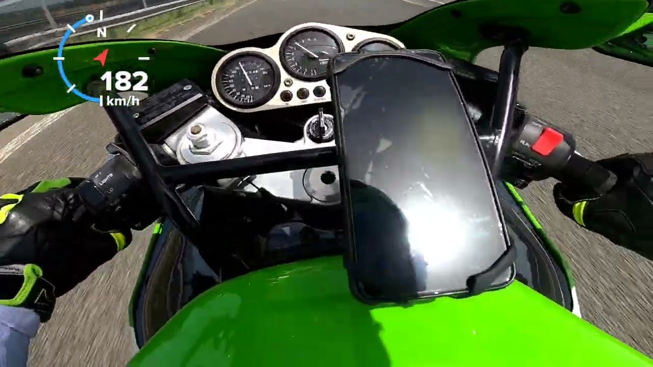 ZX9R Top speed GPS