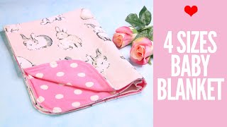How to Make a Baby Blanket - 4 Sizes