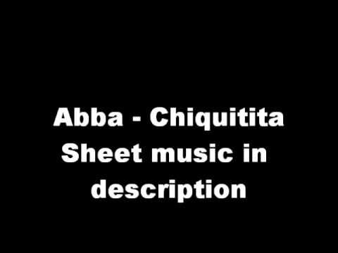 Abba - Chiquitita (piano sheet music) - YouTube