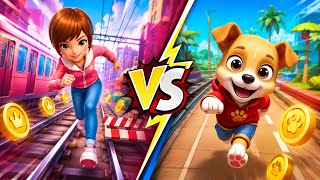 Subway Princess Runner vs Running Pet 🏃🐶 | Ultimate Speed Challenge! 🔥 screenshot 2
