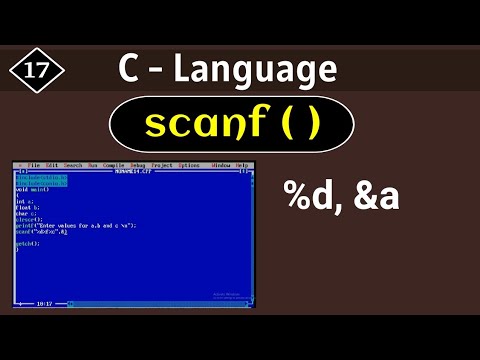 scanf function in c language | standard input function - YouTube