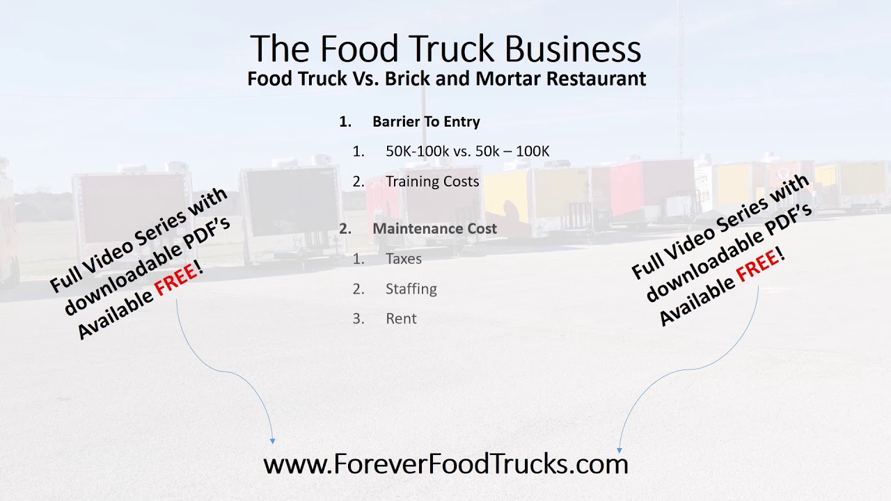 Food Truck vs Brick and Mortar Restaurant YouTube