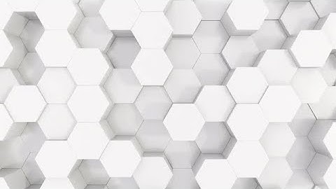 White Plastic Hexagons Background Stock Motion Graphics