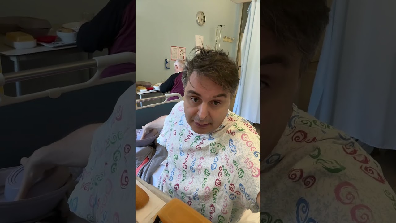 Andrea Diprè ricoverato si lamenta del cibo in ospedale