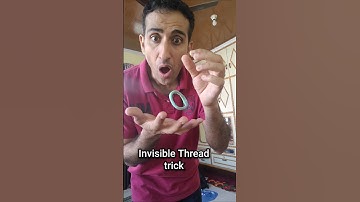 Invisible Thread 🧵 Magic Trick 🪄😱 #shorts