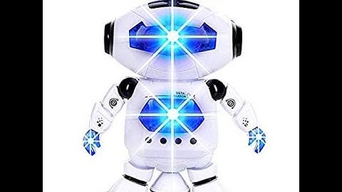 360° Body Spinning Electronic Walking Dancing Robot With 3D LED Lights Flashing and Realistic Music