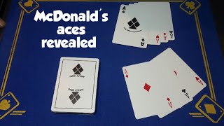 McDonald's Aces card trick tutorial/double face aces