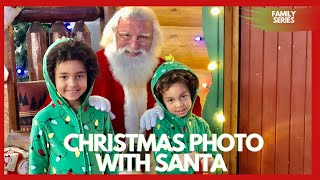 12 Days of Christmas  We took the Boys to see Santa  JOHN DEER Christmas Photo with the Kids