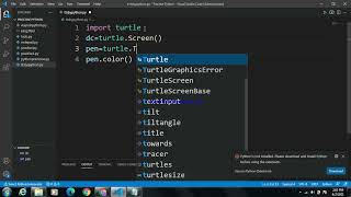 How to Change pen color and width in Python Turtle || Be_Coder_King || BCK