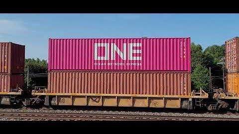 NS 265 Intermodal Wellford, SC w/NS ACC leader {🎆YouTube Video 2200🎆}