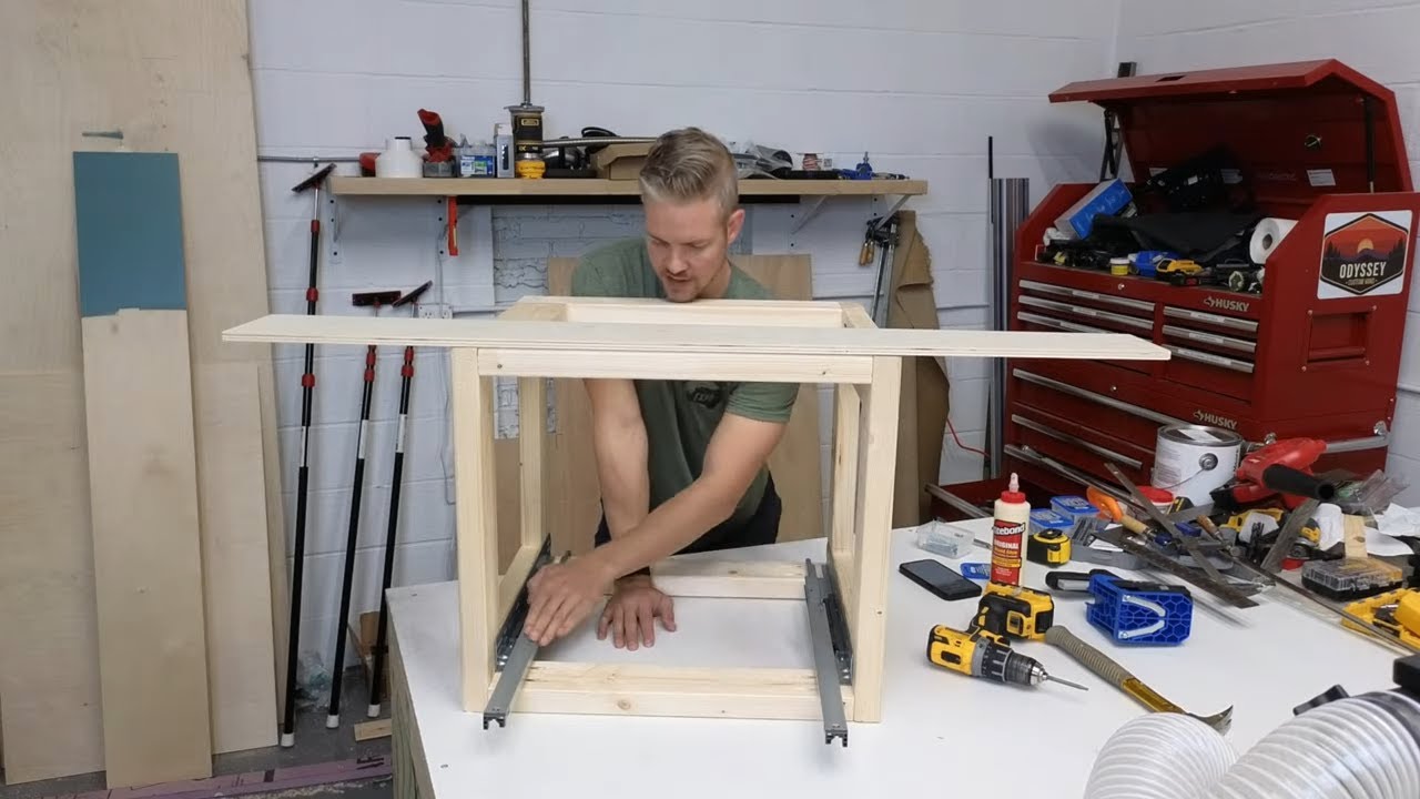 2x4 pocket hole frame base for fridge stack VBHQ Live! YouTube