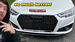 Installing Carbnlab Intercooler, Charge Pipes, and RS Grille On My Audi S4