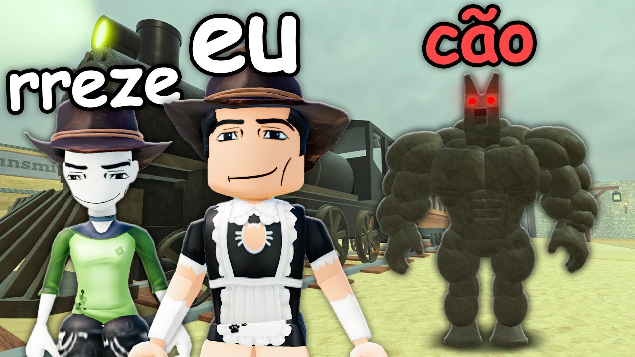 2 abestados tentando zerar DEAD RAILS no roblox
