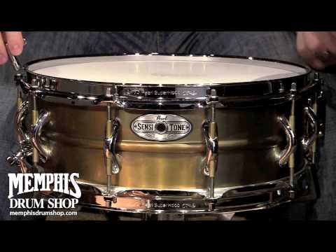 Pearl 14x5 Sensitone Premium Beaded Brass Snare Drum - Patina Finish